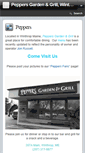 Mobile Screenshot of peppersgardengrill.com