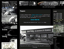 Tablet Screenshot of peppersgardengrill.com